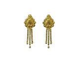 Women's Pack of_2 Brass Gold-Plated Earrings (Gold)