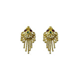 Women's Pack of_2 Brass Gold-Plated Earrings (Gold)
