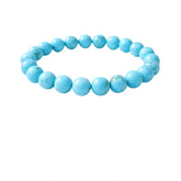 Natural Crystal 8mm Turquoise Bracelet (Sky Blue)