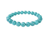 Natural Crystal 8mm Amazonite Bracelet (Teal Green)