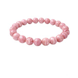 Natural Crystal 8mm Rhodochrosite Bracelet (Pink)