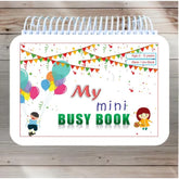Mini Busy Book – Early Learning Activity Book for Kids (2–4 Years, Multicolor)
