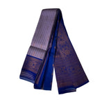 Women's Soft Silk Wooven Saree With Unstitched Blouse 5.5Mtr (Dark Lavender)