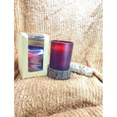 Natural white soy & beeswax blend container candles (160ml), glass round design