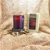 Natural white soy & beeswax blend candles (160ml), round glass container