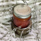 Natural white soy & beeswax blend candles (90ml), round glass container with cinnamon scent