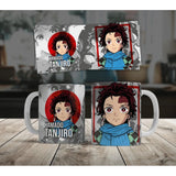 Anime Kamado Tanjiro Ceramic Printed Coffee Mug (White)