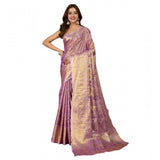 Women's Jacquard Saree With Unstitched Blouse 5.5Mtr (Multicolor)