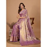 Women's Jacquard Saree With Unstitched Blouse 5.5Mtr (Multicolor)