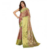 Women's Jacquard Saree With Unstitched Blouse 5.5Mtr (Multicolor)