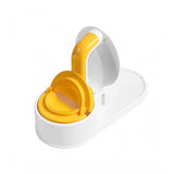 Plastic Solid Dumpling Maker Mold Press (Yellow-White)