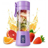 Plastic Solid Electric USB Juicer (Purple)