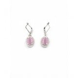 Pink brass silver plated pendant set for women - jewelry on display, keep dry and airtight
