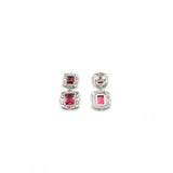 Red brass silver-plated pendant set for women, perfect accessory on special occasions