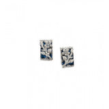 Blue brass silver plated pendant set for women, ideal for jewelry collection or gifts