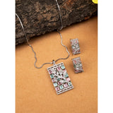 Multicolor brass silver-plated women's pendant set, accessories for stylish layering, keep away from water