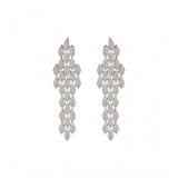 Silver-plated brass necklace set for women, shiny and elegant accessory for everyday wear