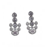 White brass silver-plated necklace set for women, elegant and timeless jewelry accessory on display