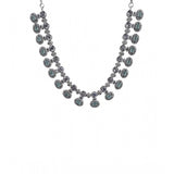 Turquoise brass silver-plated women's necklace set, jewelry care: dry, airtight storage