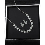 Brass silver plated turquoise women's necklace set, elegant accessories for timeless style
