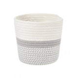 Cotton Flower Pot With Out Lid (Gray-White)