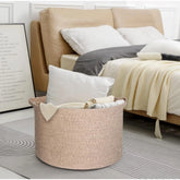 Cotton Kidi laundry basket (14x12 inches), no lid - multi-purpose organizer for bathroom, living room & kitchen