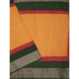 Multicolor cotton silk solid saree with unstitched blouse (5.5Mtr), women's traditional Indian attire on hanger