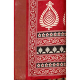 Black cotton silk printed saree with unstitched blouse, vibrant design on traditional attire for women