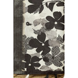 Multicolor cotton silk floral printed saree with unstitched blouse, vibrant floral pattern on display