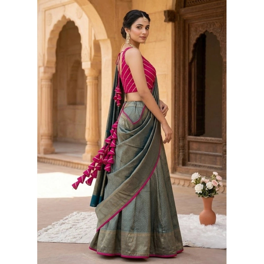 Pink silk embellished sleeveless padded blouse (size 38), hook closure with sweetheart neckline