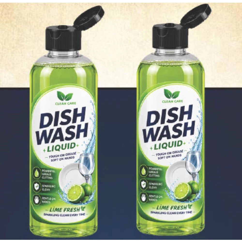 2x 100ml Fresh Fruit Dishwash Liquid, packaged for kitchen cleaning, sparkling dishes