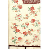 Maroon Chanderi floral printed saree with unstitched blouse, 5.5Mtr - Close-up view of traditional Indian women's wear accessory