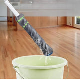 { "alt_text": "Grey microfiber twist mop for floor cleaning, deep dirt removal, hardwood tile laminate mopping tool" }
