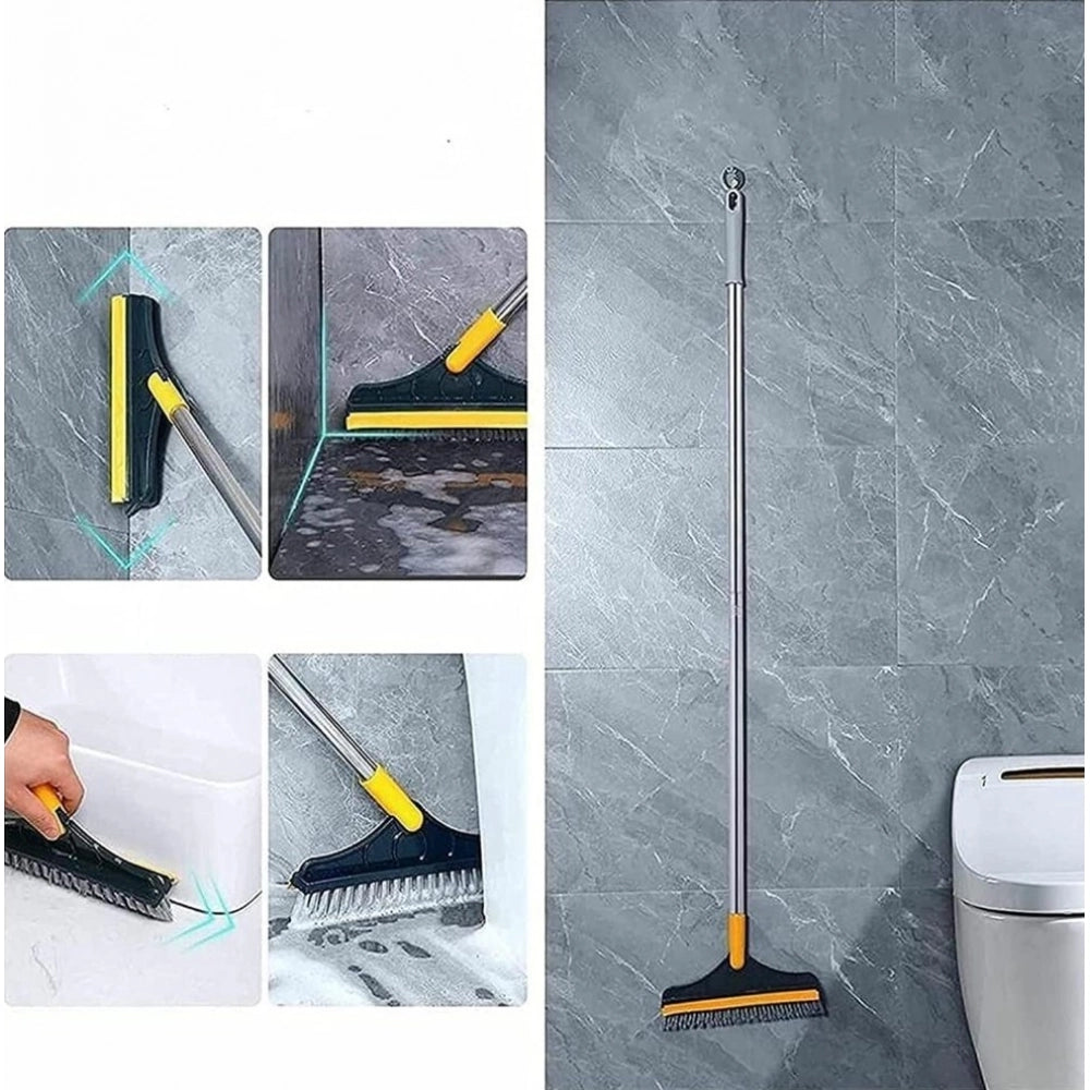{ "alt_text": "Multicolor nylon scrubbing brush set for bathroom tile cleaning, strong deep-cleaning floor scrubber" }