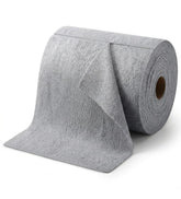 Grey microfiber cleaning cloth roll containing 20 highly absorbent reusable towels for kitchen and home use