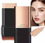Beige foundation stick makeup product for flawless matte coverage, suitable for touch-ups and all skin types