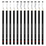 Pack of 2 12 pcs Art Pencil Kit Set (Black)