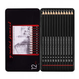 Pack of 2 12 pcs Art Pencil Kit Set (Black)