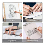 Pack of 2 12 pcs Art Pencil Kit Set (Black)
