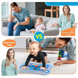 { "alt_text": "Multicolor BPA-free play mat set for infants, durable sensory toy for motor skill development" }