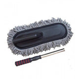{ "alt_text": "Grey microfiber car duster pack of 2, super soft detailing brush for auto interior exterior cleaning and dusting" }