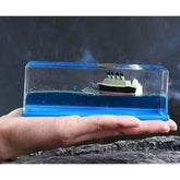 Decorative Liquid Wave Cruise Ship (Blue)