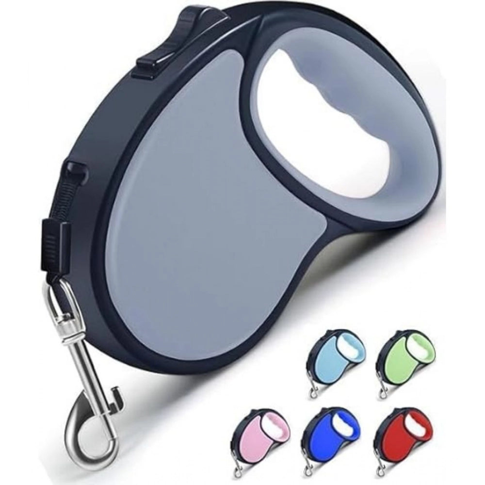 { "alt_text": "Multicolor nylon retractable pet leash 5 meter dog walking gear for safe pet control" }