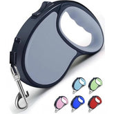 { "alt_text": "Multicolor nylon retractable pet leash 5 meter dog walking gear for safe pet control" }