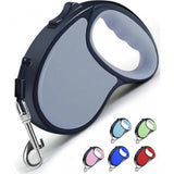 { "alt_text": "Multicolor nylon retractable pet leash 5 meter dog walking gear for safe pet control" }