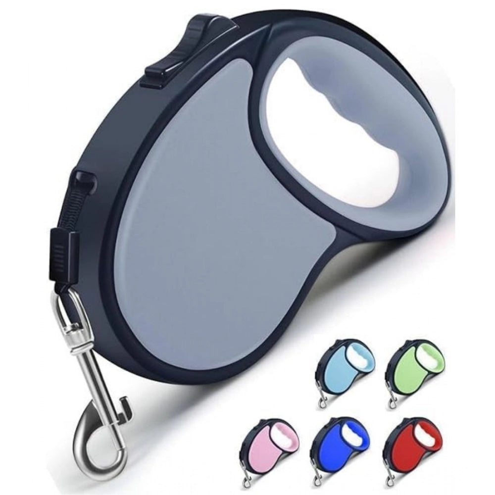 { "alt_text": "Multicolor nylon retractable pet leash 5 meter dog walking gear for safe pet control" }