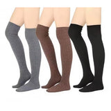 { "alt_text": "Multicolor wool socks pair, thick warm winter leg warmer socks for cold weather insulation" }