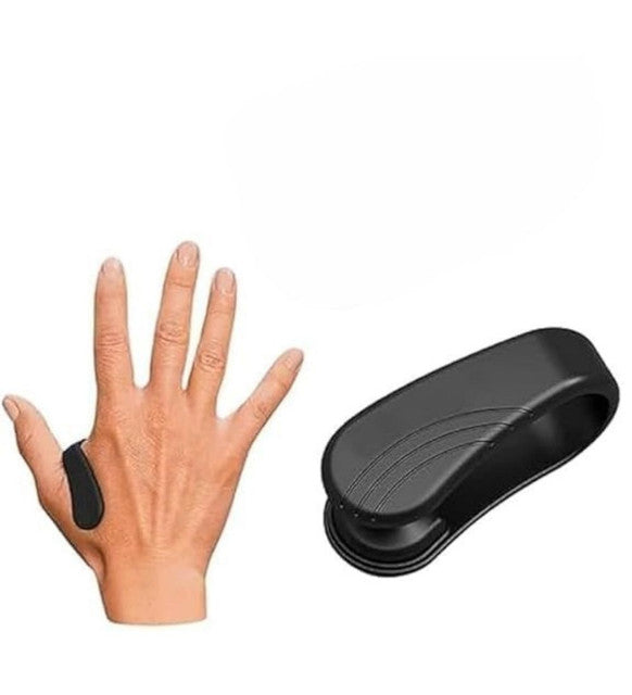 Black acupressure clip designed to stimulate L14 point for natural blood sugar level support