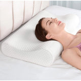 Memory Foam Orthopedic Neck Pillow (White)