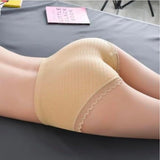 { "alt_text": "Multicolor cotton high waist briefs for women, breathable comfortable underwear, lace detailing, 2-pack" }